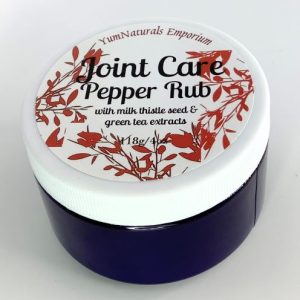 Yum Naturals Emporium - Bringing the Wisdom of Mother Nature to Life - Joint Care Pepper Rub 4oz
