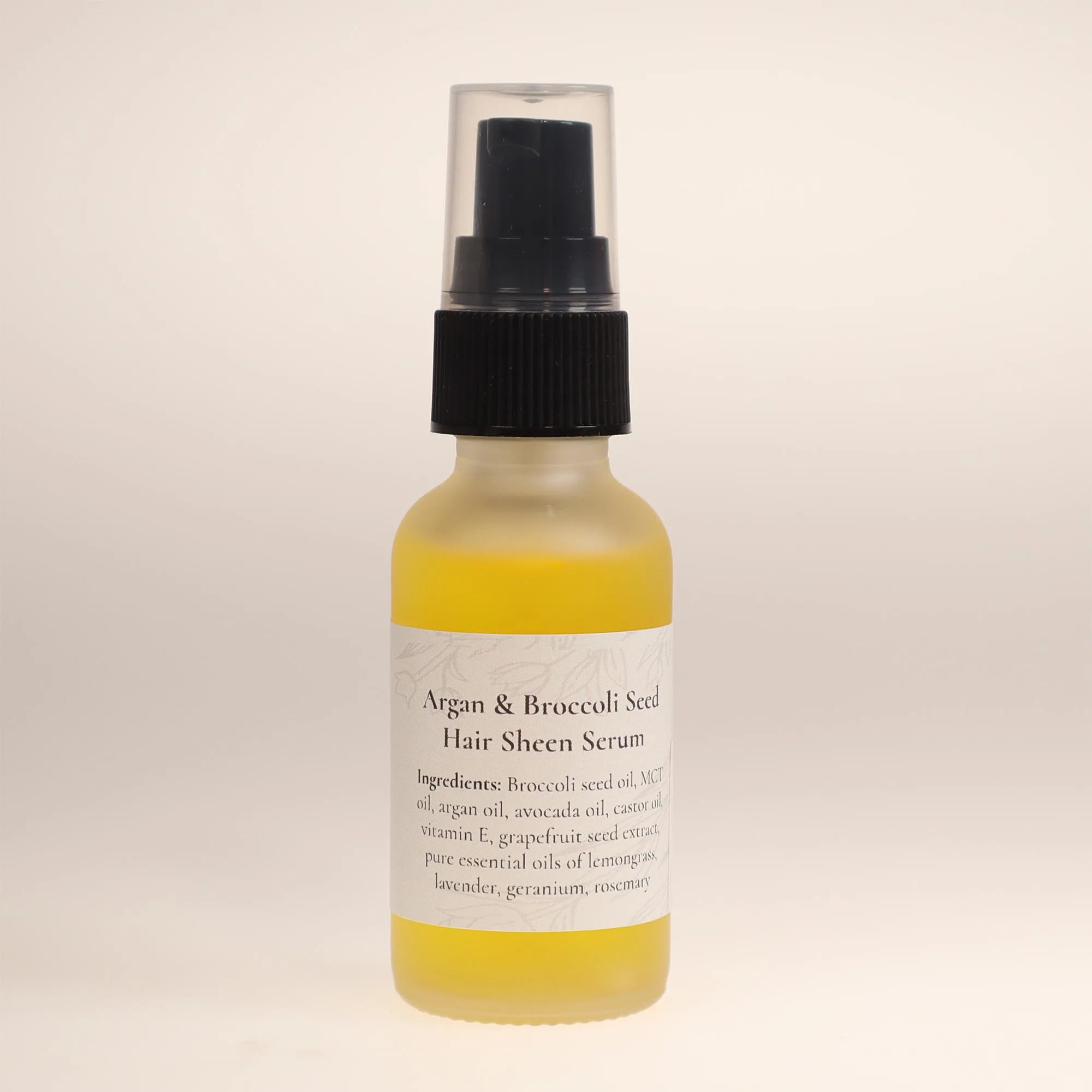 Argan & Broccoli Seed Hair Sheen Serum bottle
