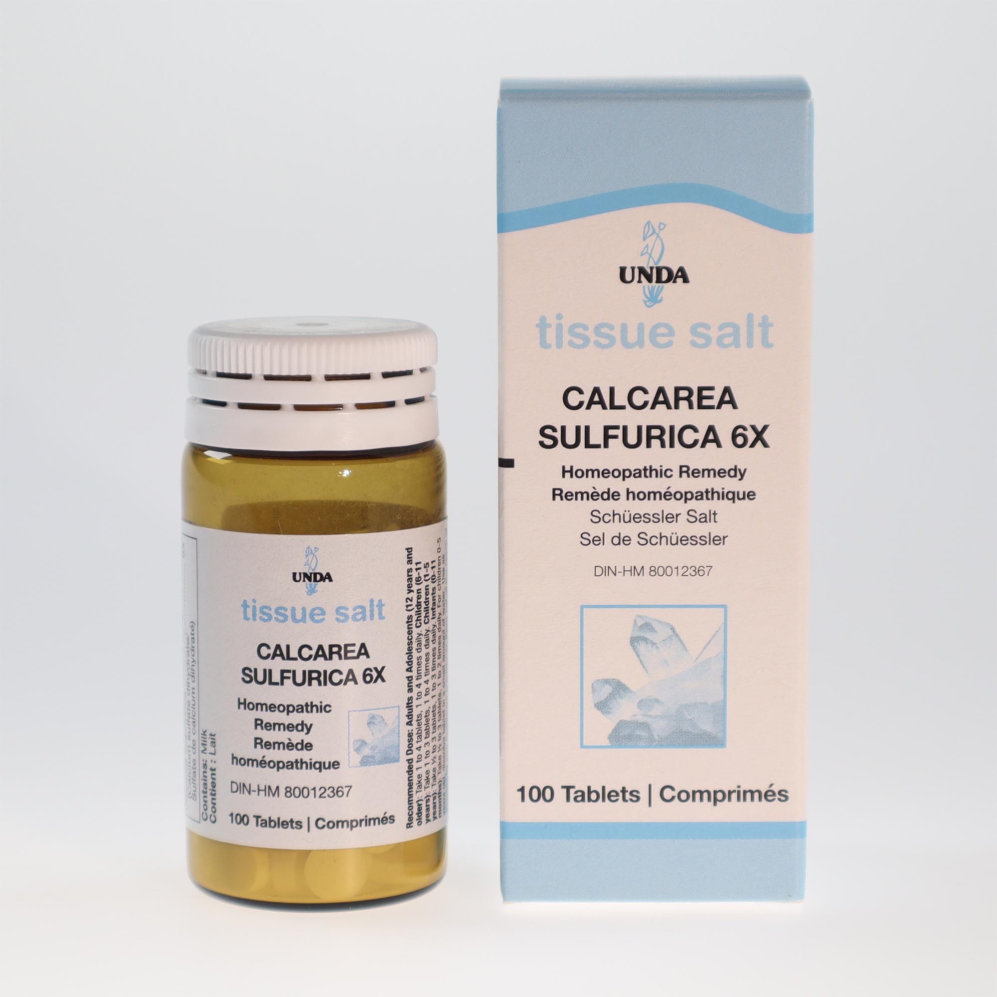 YumNaturals Calcarea sulfurica 6x tissue salts front 2K72