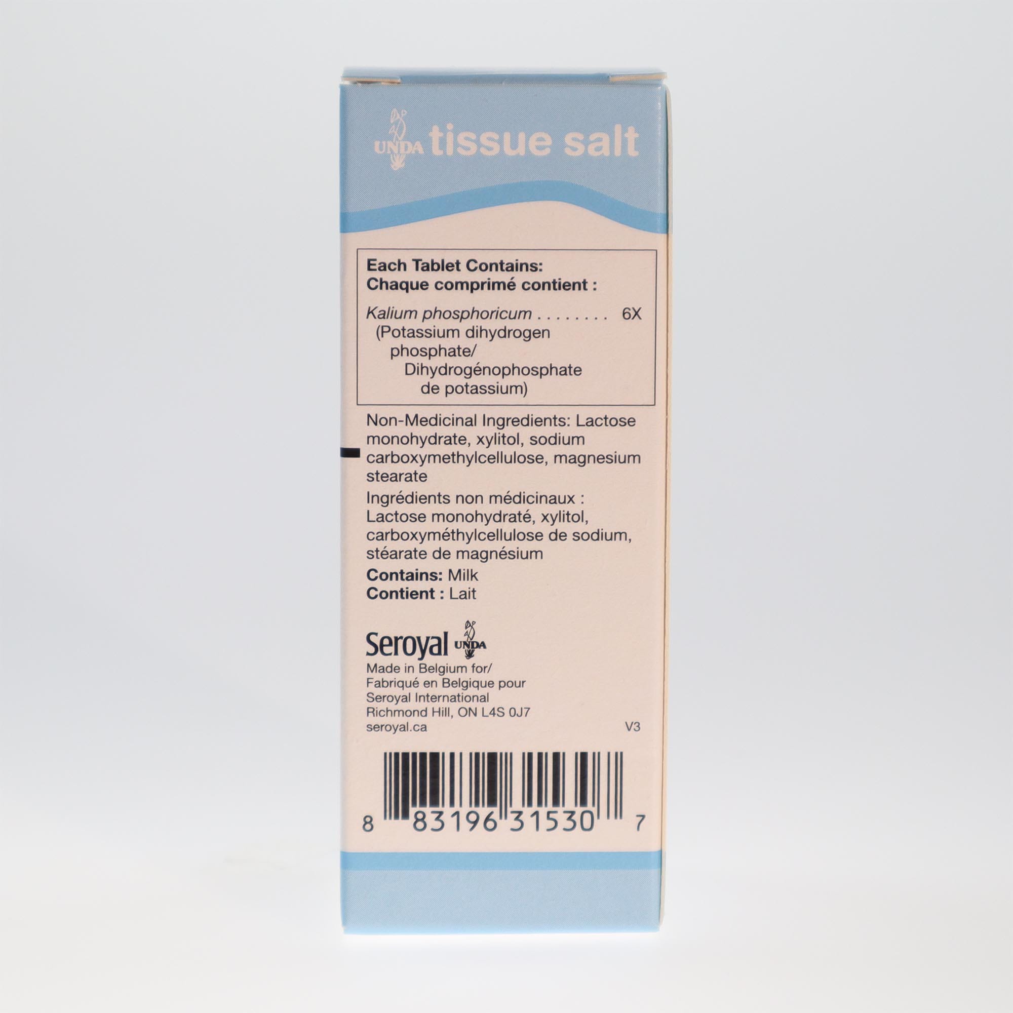 YumNaturals Kalium Phosphoricum 6x tissue salts ingredients 2K72