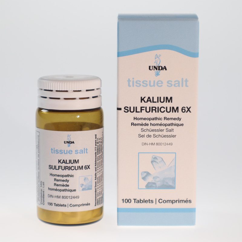 YumNaturals Kalium Sulfuricum 6x tissue salts front 2K72