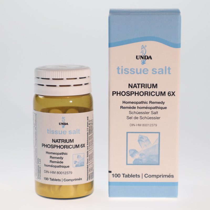 YumNaturals Natrium Phosphoricum 6x tissue salts front 2K72