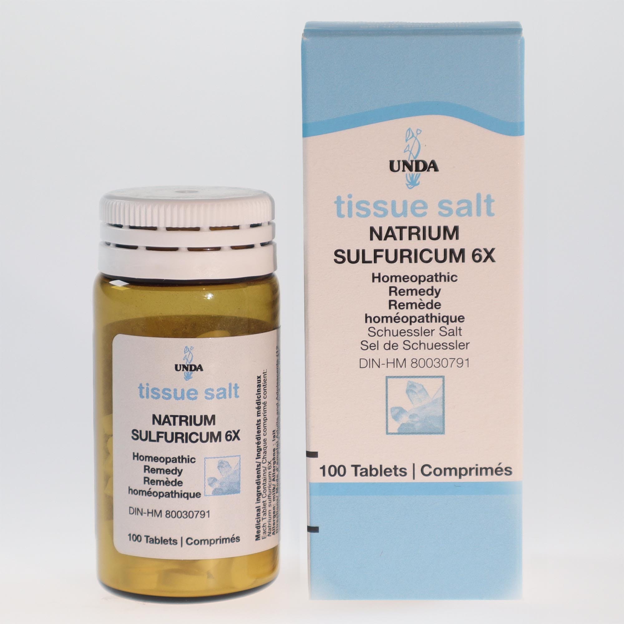 YumNaturals Natrium sulfuricum 6x tissue salts front 2K72