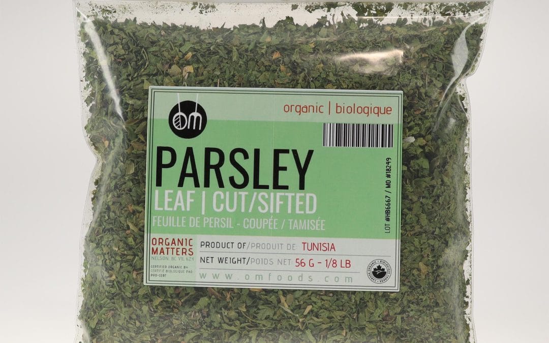 Organic Parsley Leaf Cut and Sifted