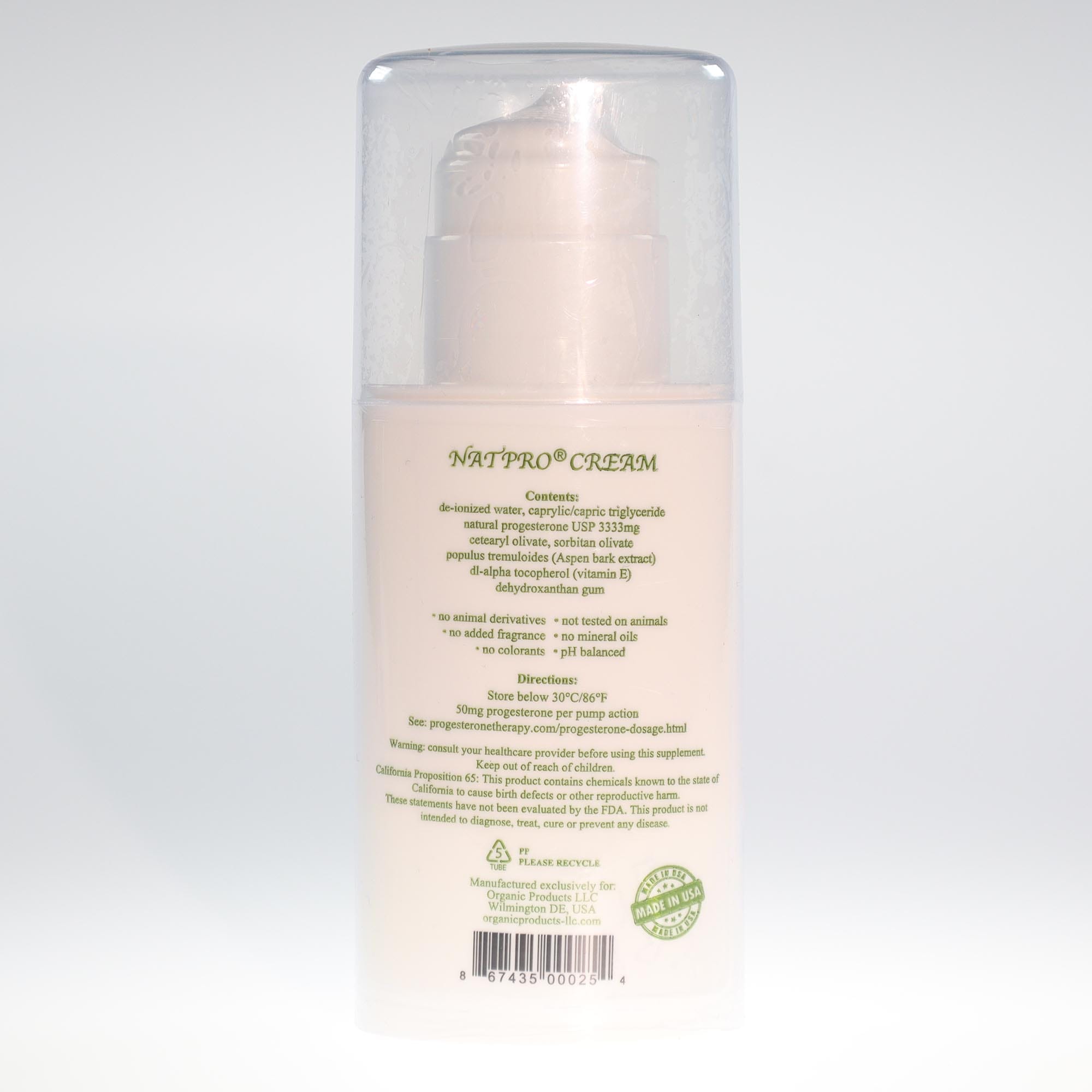 YumNaturals Store Natpro Balancing Cream 100g Back 2K72