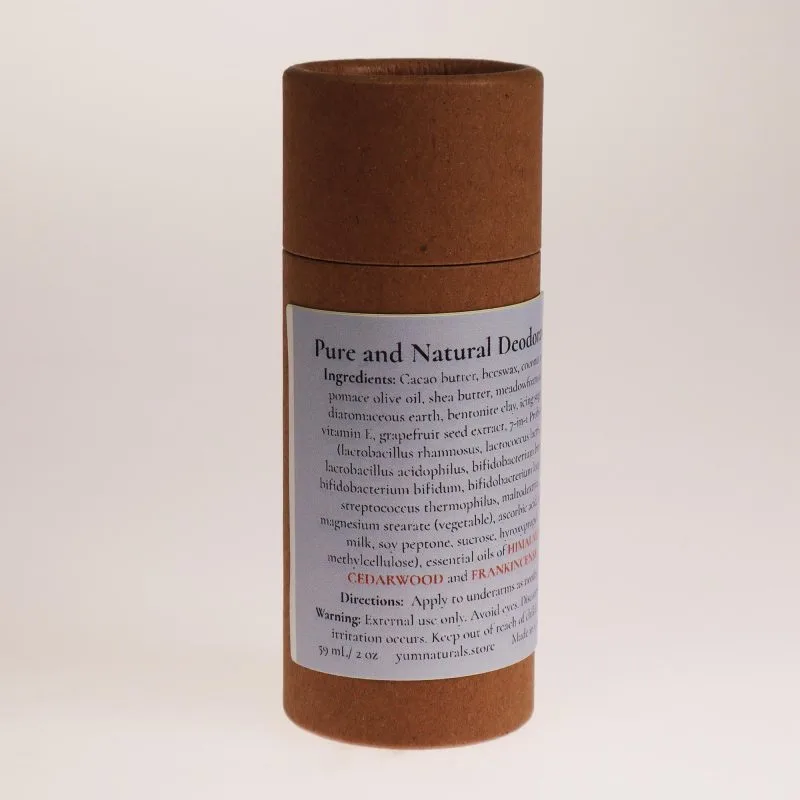 YumNaturals Store Pure and Natural Deodorant Himalayan Cedarwood Frankincense 2K72