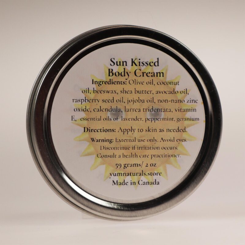 YumNaturals Store Sun Kissed Body Cream 2 oz tin 2K72