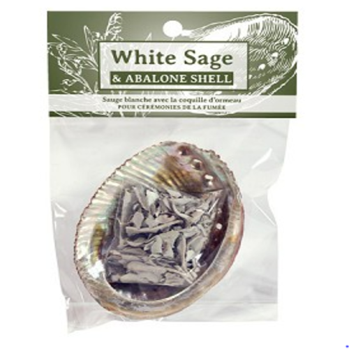 Yum Naturals Emporium - Bringing the Wisdom of Mother Nature to Life - White Sage Smudge Bundle Abalone Shell