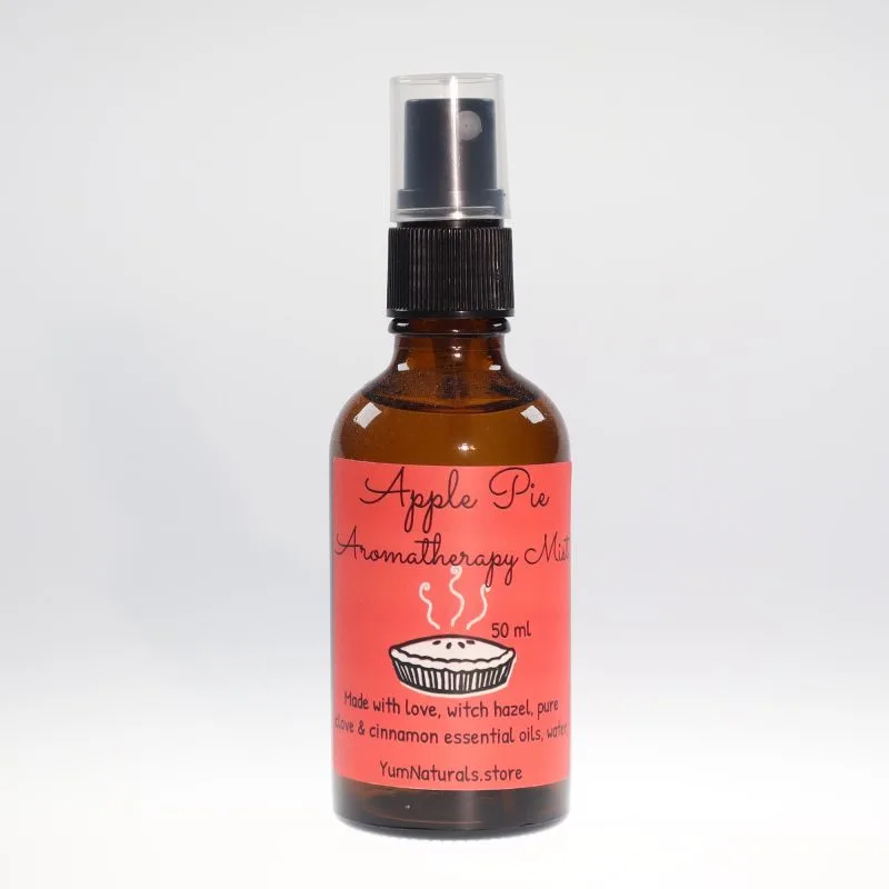 Apple Pie Aromatherapy Mist 50 mL amber glass spray bottle