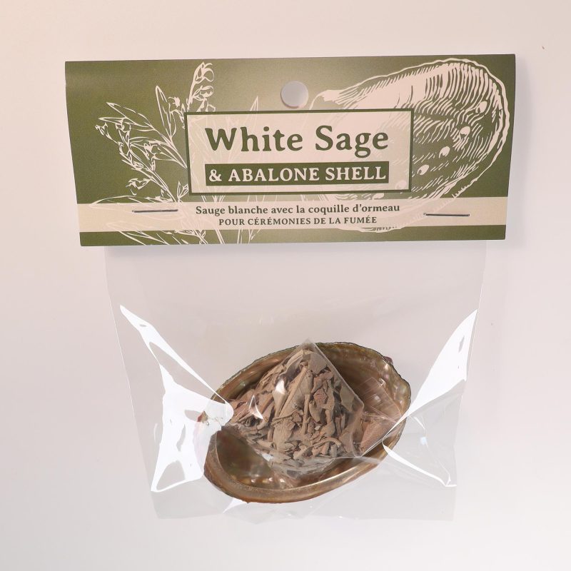 YumNaturals White sage with abalone shell 2K72