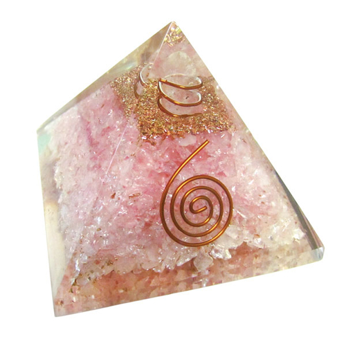 YumNaturals Emporium - Bringing the Wisdom of Nature to Life - Rose Quartz Orgone Pyramid
