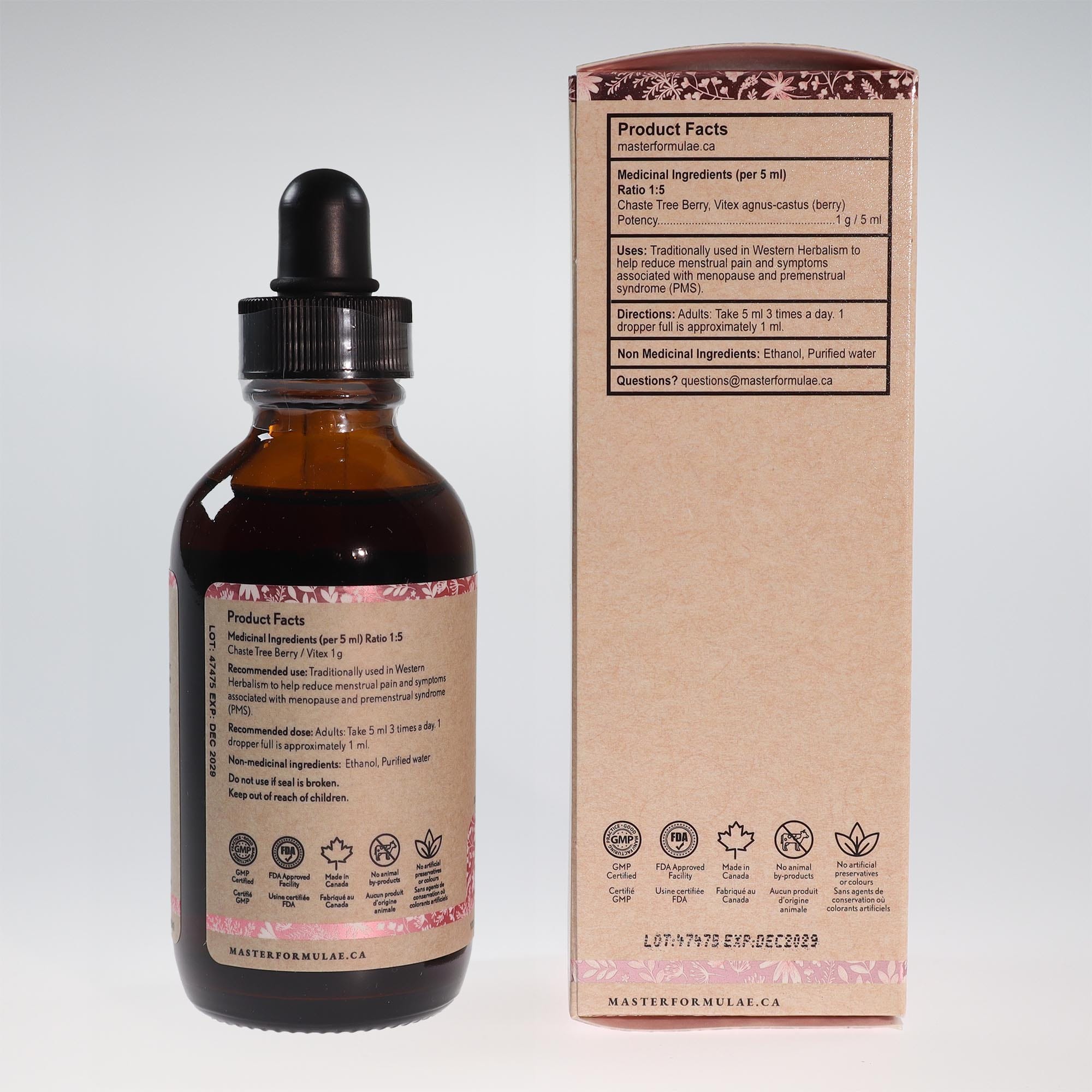 Master Formulae Botanicals Vitex 100 mL - Image 2