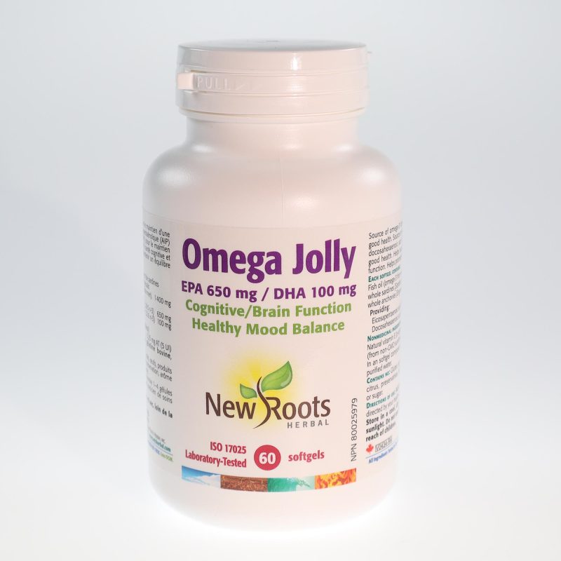 YumNaturals Store New Roots Omega Jolly 60 softgels front 2K72