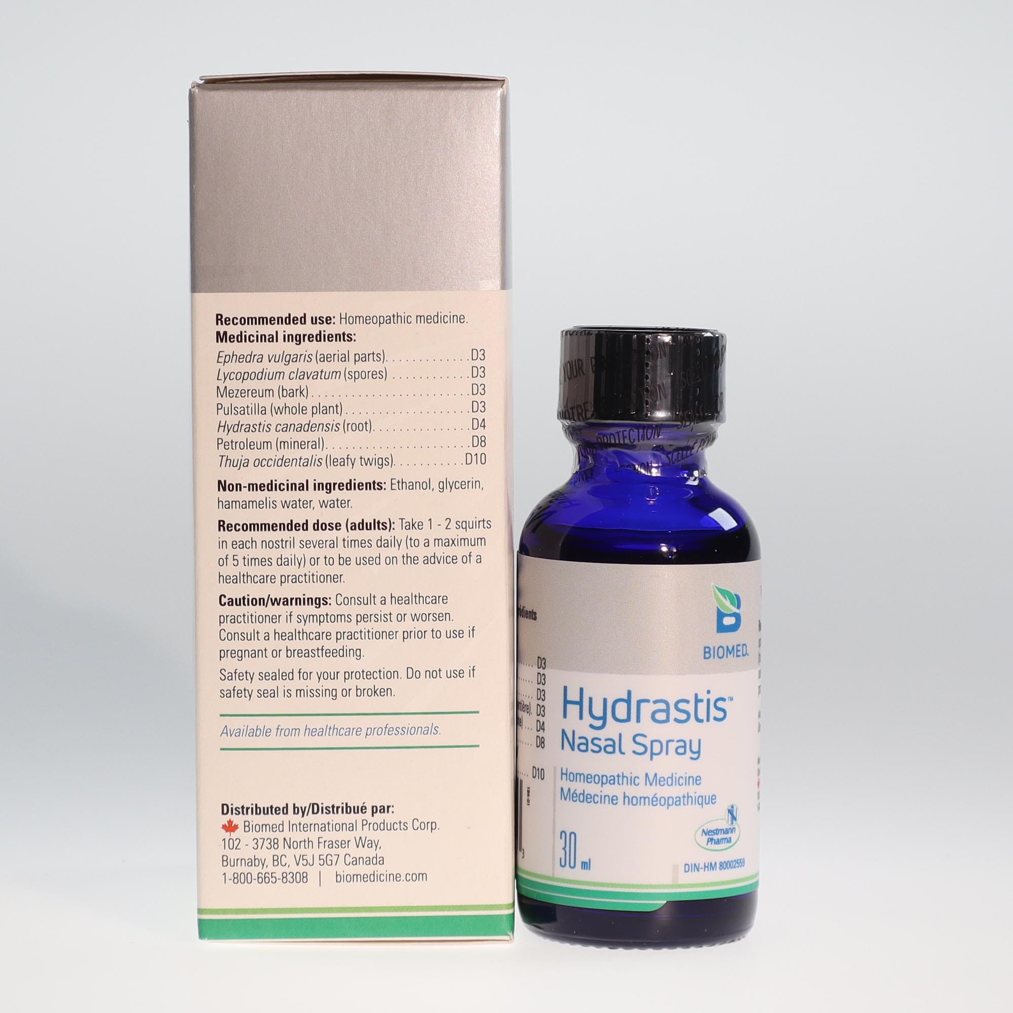 YumNatural Store Biomed Hydrastis Nasal Spray ingredients 2K72