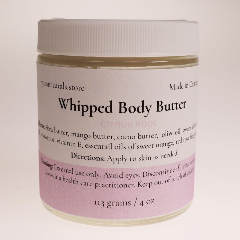 YumNaturals Store Whipped Body Butter Citrus Rose 4oz 2K72