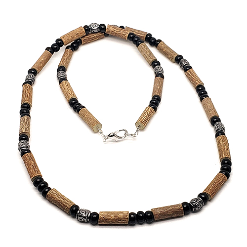 YumNaturals Emporium - Bringing the Wisdom of Mother Nature to Life - Hazelwood All Black Necklace Medieval Style 1
