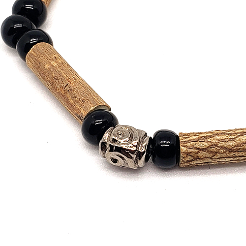 YumNaturals Emporium - Bringing the Wisdom of Mother Nature to Life - Hazelwood Black Single Bracelet Medieval Style 2