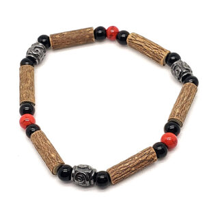 YumNaturals Emporium - Bringing the Wisdom of Mother Nature to Life - Hazelwood Red Coral Single Bracelet Medieval Style 1