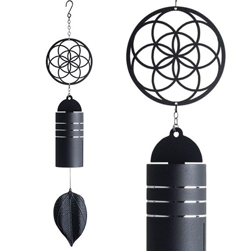 YumNaturals Emporium - Bringing the Wisdom of Nature to Life - Metal Wind Bell Seed Of Life