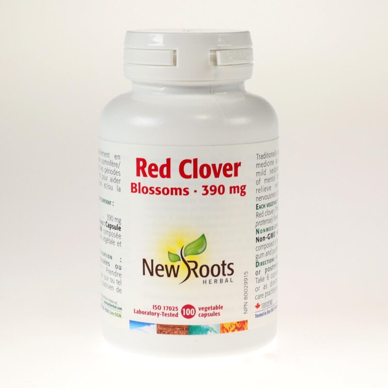 YumNaturals Store New Roots Red Clover Capsules front 2K72