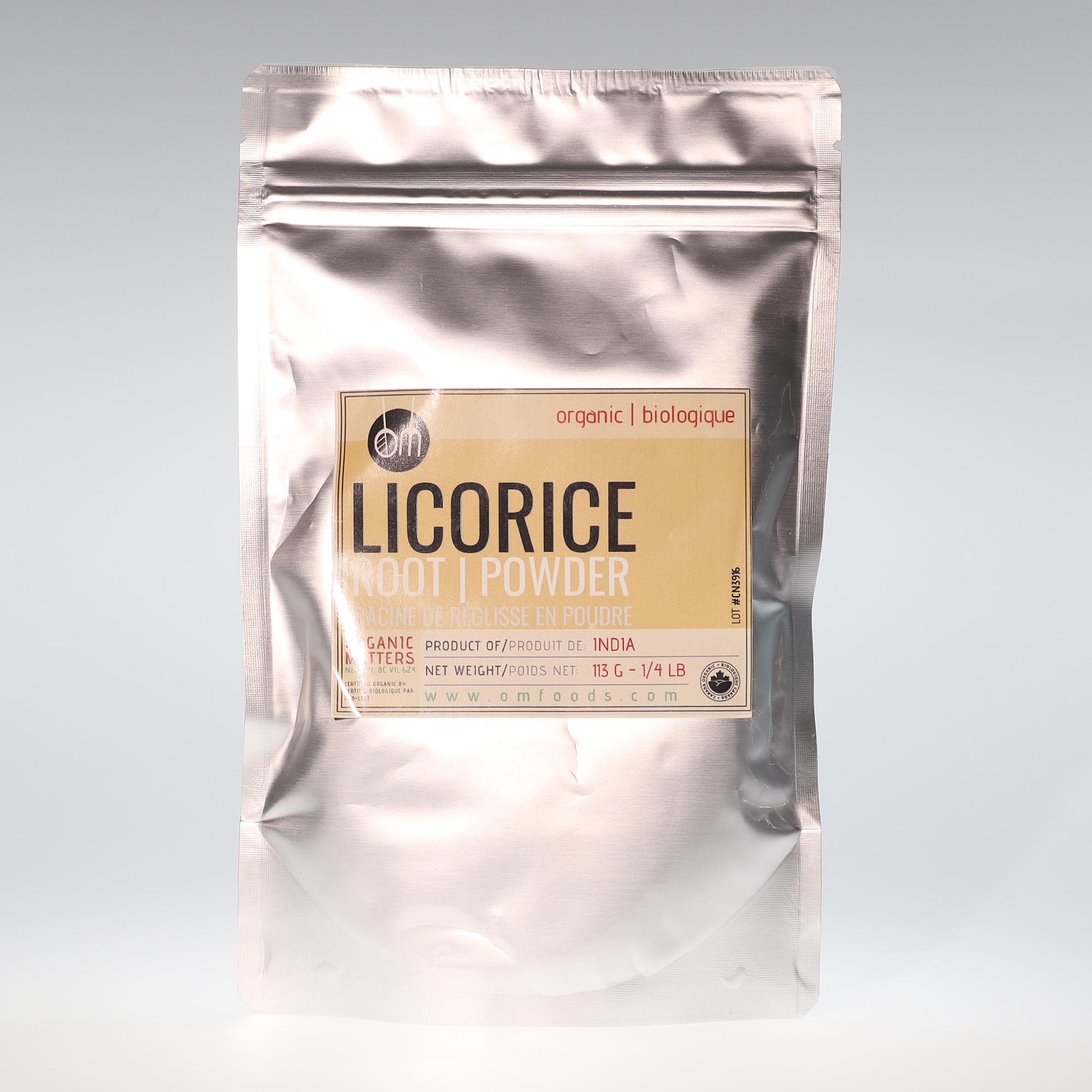 YumNaturals Store OM Organic Licorice Root Powder 113g 2K72