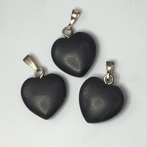 Yum Naturals Emporium - Bringing the Wisdom of Mother Nature to Life - Shungite heart pendants
