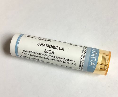 Yum Naturals Emporium - Bringing the Wisdom of Mother Nature to Life - Chamomilla 30 ch Homeopathic Remedy - teething colic