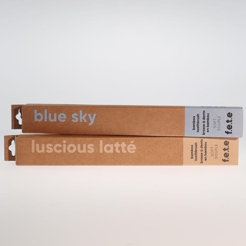 YumNaturals Store fete bamboo toothbrush blue and latte 2K72