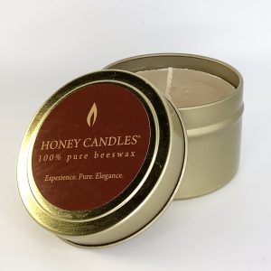 Yum Naturals Emporium - Bringing the Wisdom of Mother Nature to Life - Pure Beeswax Candle in Tin
