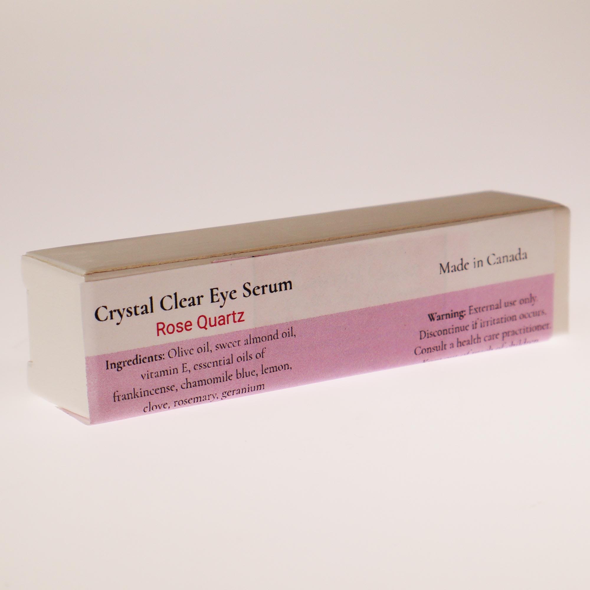 Crystal Clear Eye Serum glass roll-on bottle