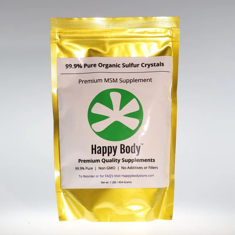 YumNaturals Store Happy Body 99 percent Pure Organic Sulfur Crystals front 2K72