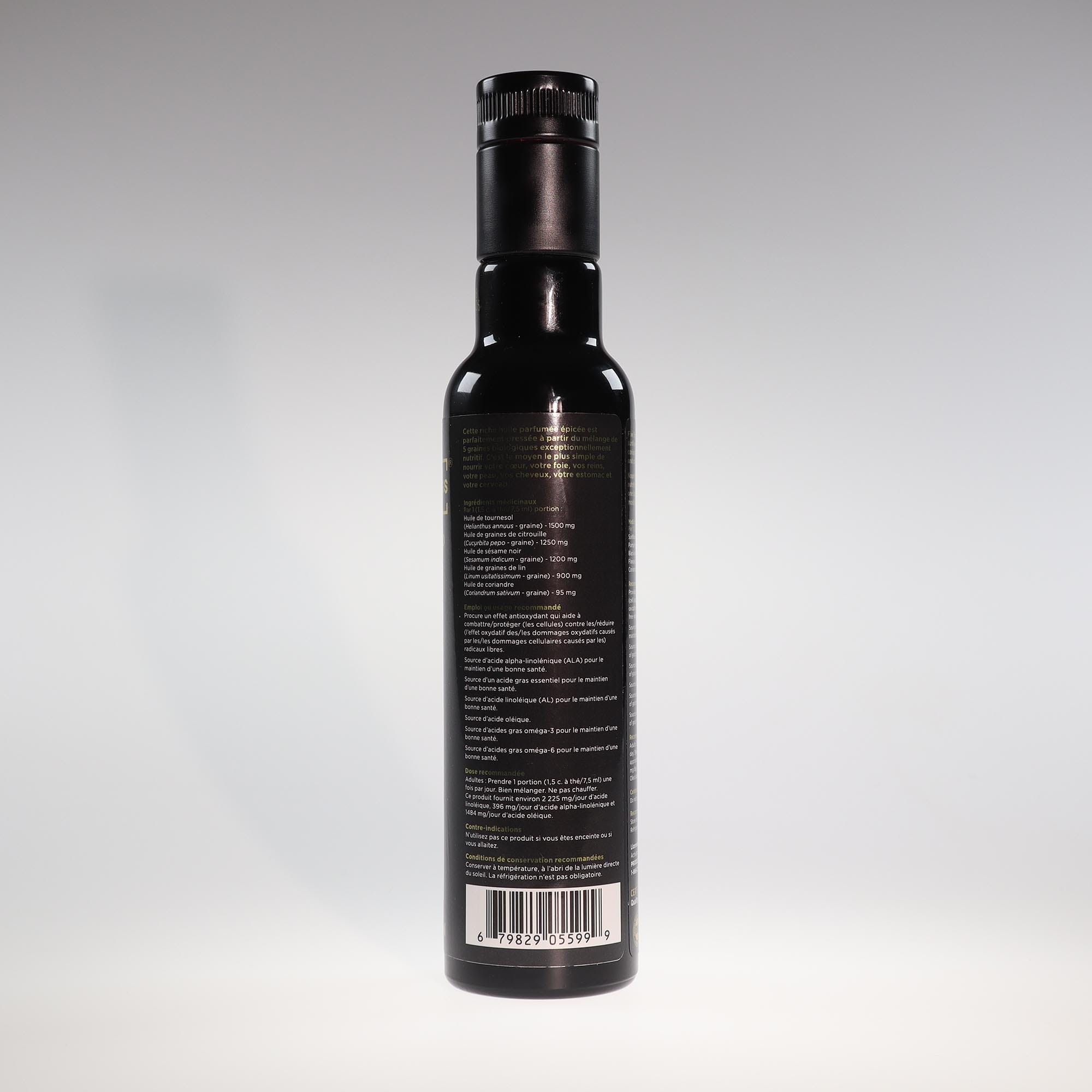 YumNaturals Store Perfect Press Five Seed Blend 250mL front french 2K72