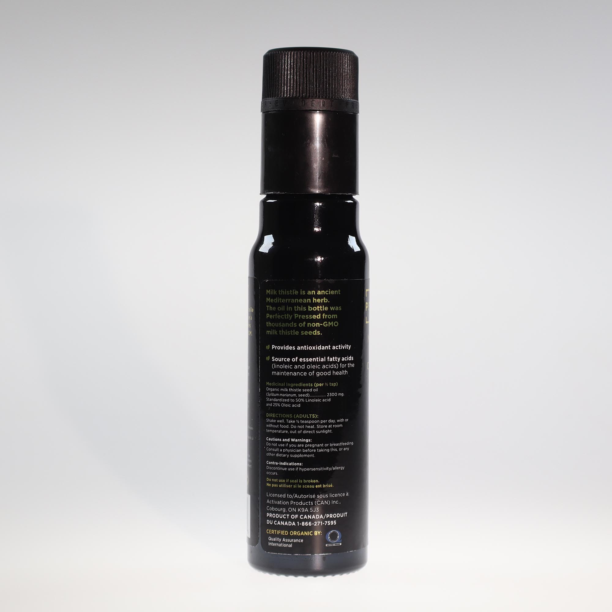 YumNaturals Store Perfect Press Milk Thistle Oil 100mL Directions 2K72