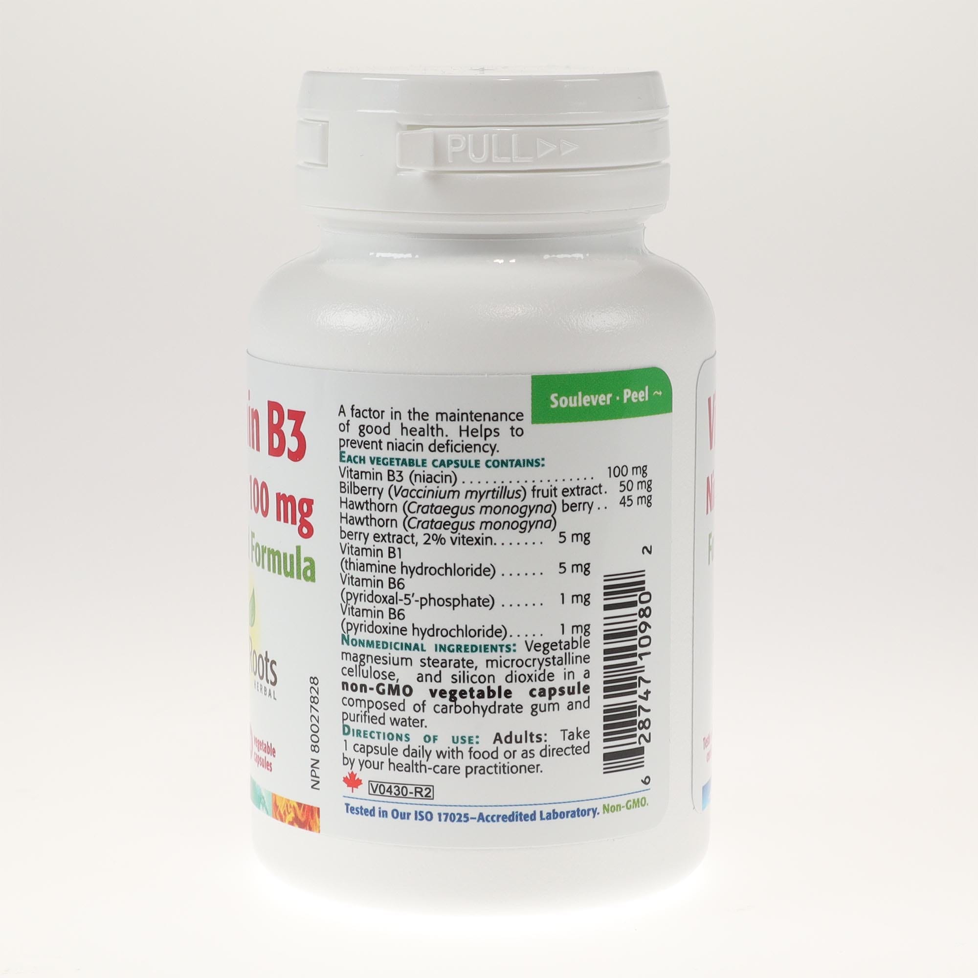 YumNaturals Store New Roots Vitamin B3 Niacin 100mg side 2K72