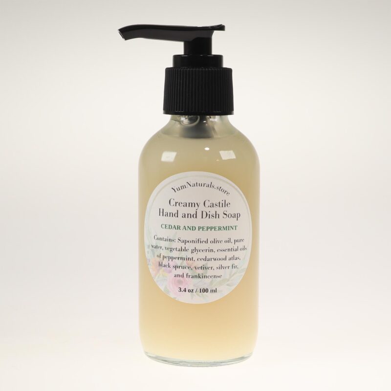YumNaturals Store Creamy Castile Soap 100 mL Cedar Peppermint 2K72