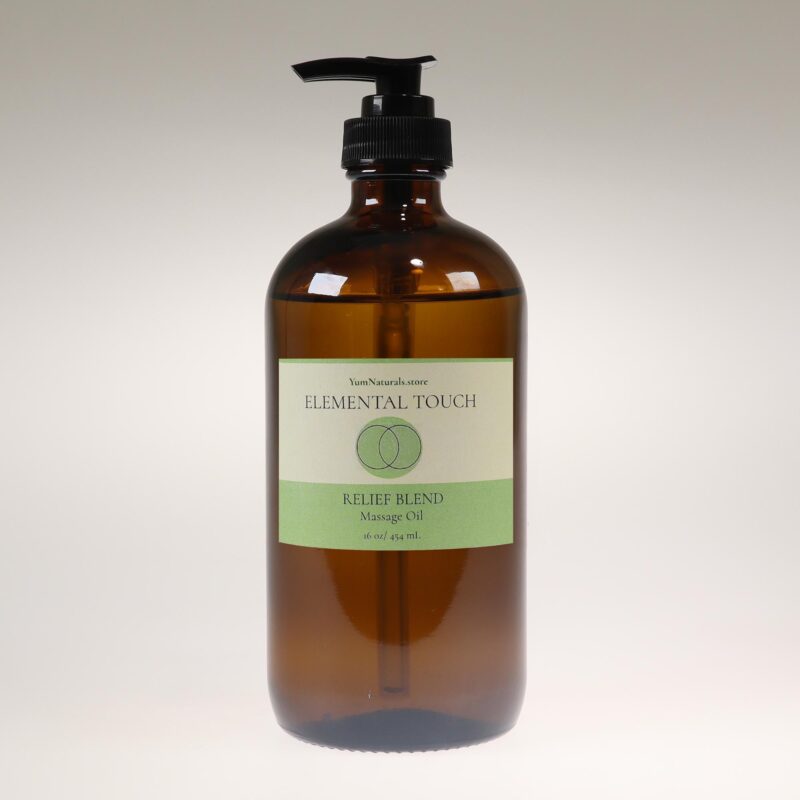 YumNaturals Store Elemental Touch Massage Oil Relief Blend 16 oz 2K72