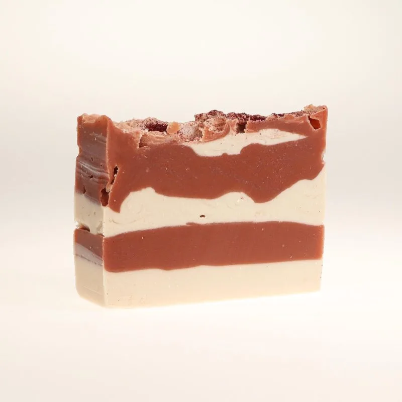 Peppermint Stripe Artisan Soap bar