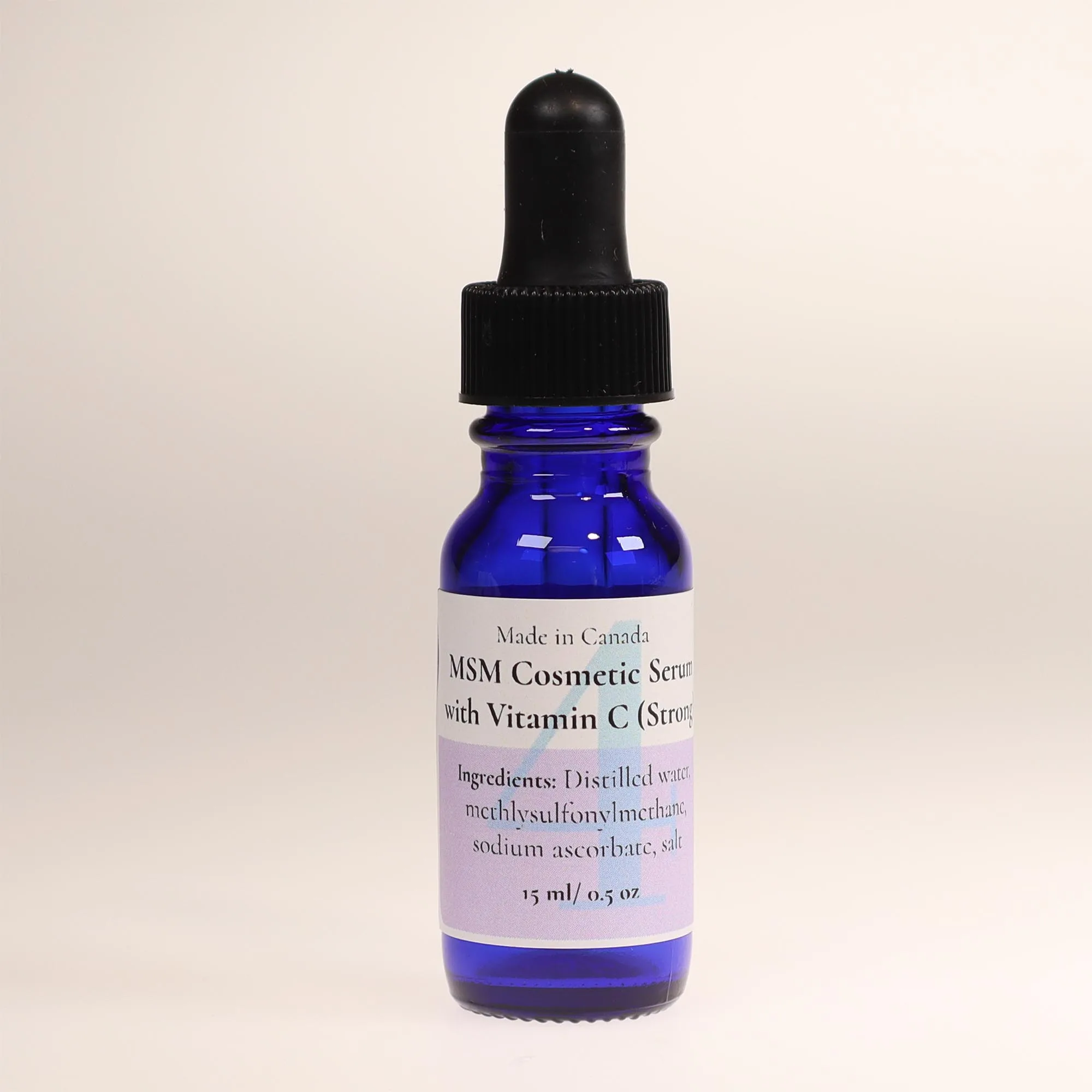 MSM Cosmetic Serum with Vitamin C – Strong, 15 mL bottle
