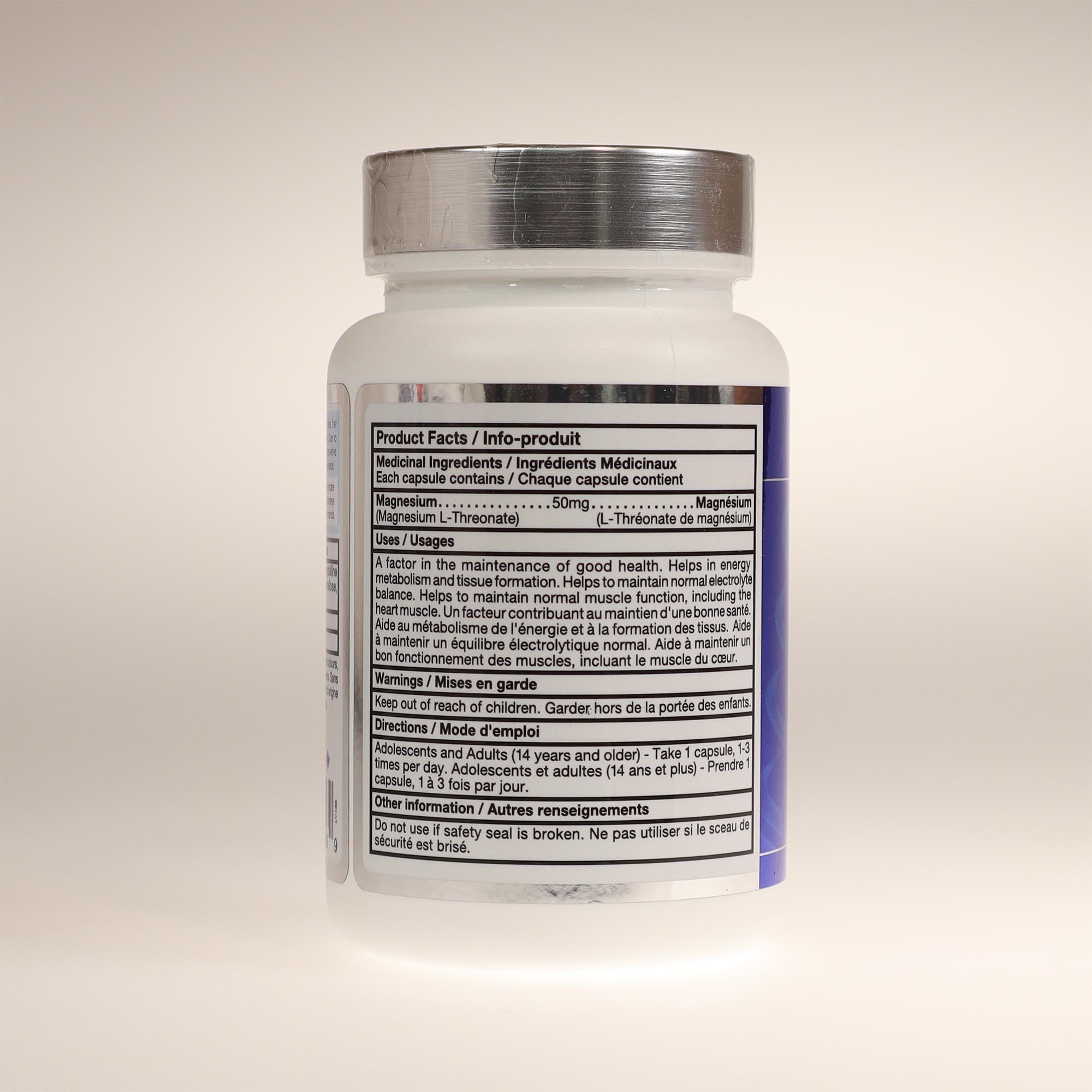 YumNaturals Store Magnesium Threonate ingredients 2K72